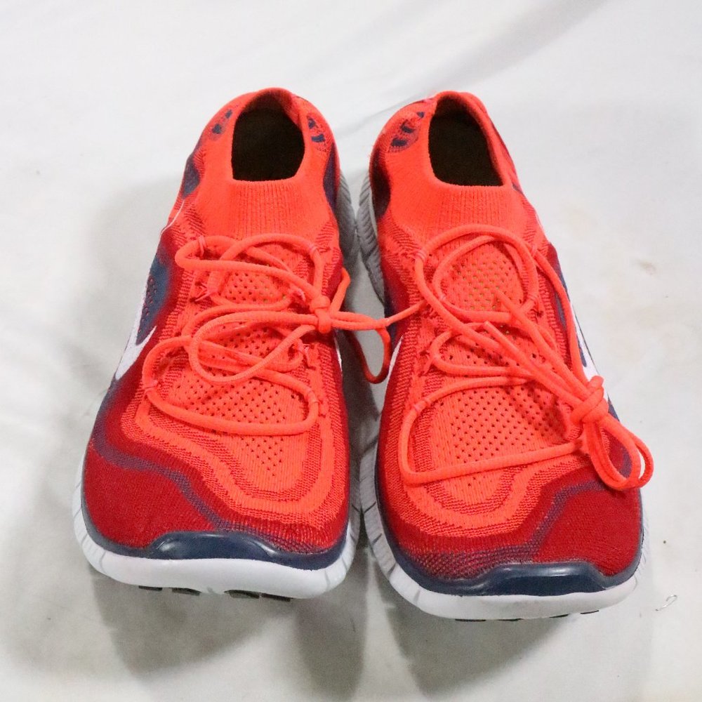 NIKE FREE FLYKNIT+ 'BRIGHT CRIMSON' Running Shoes NEW Sz 12 Men - Picture 3 of 11